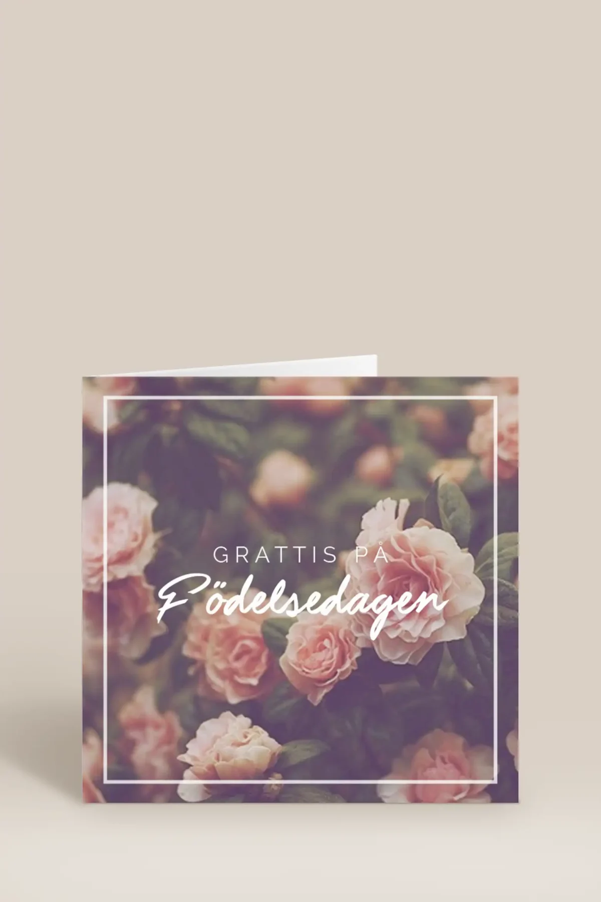 Grattis på födelsedagen rosa rosor