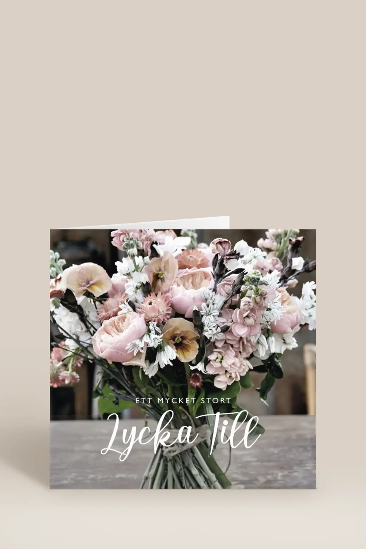 Ett mycket stort lycka till bukett