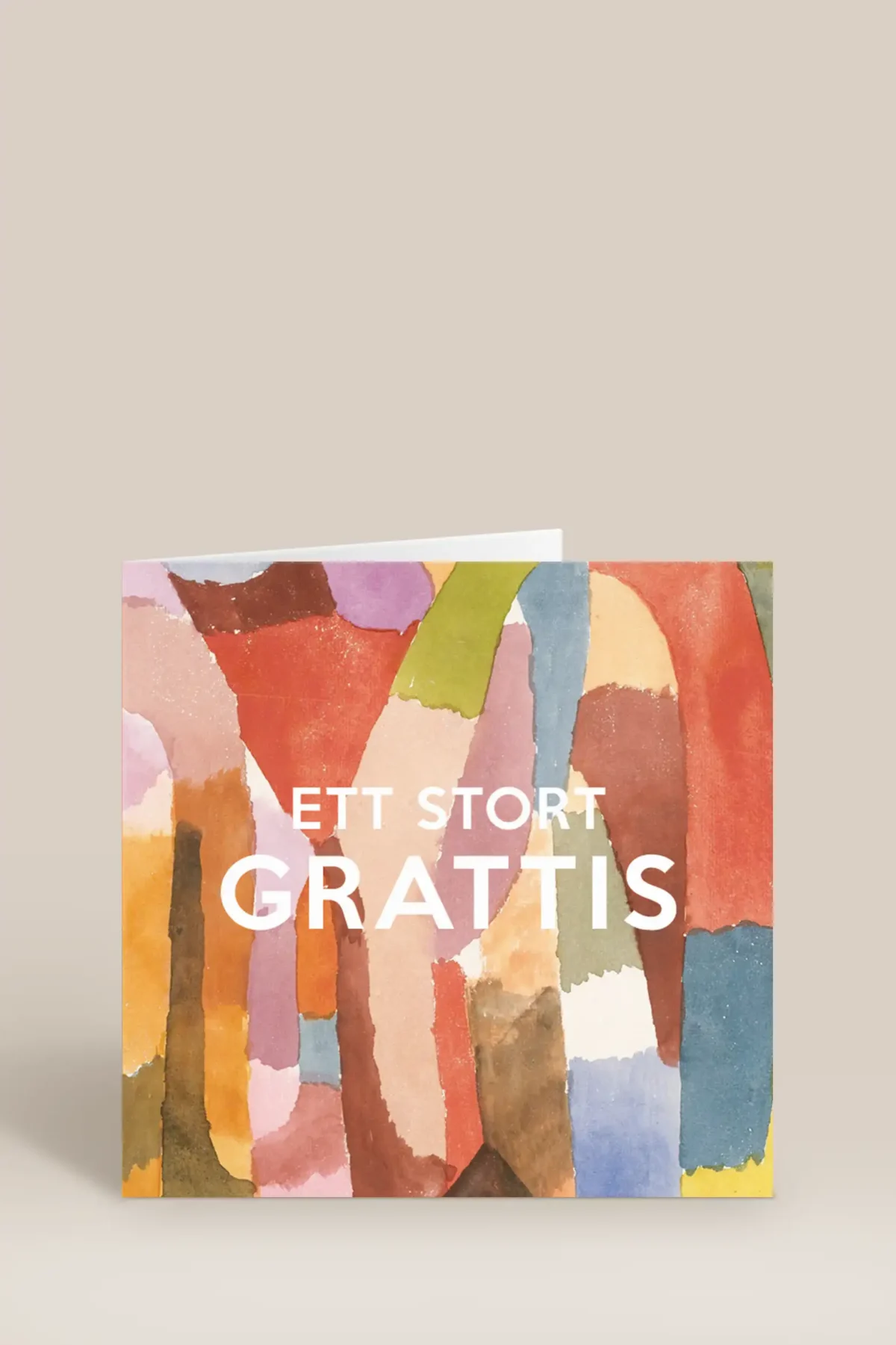 Ett stort grattis akvarell
