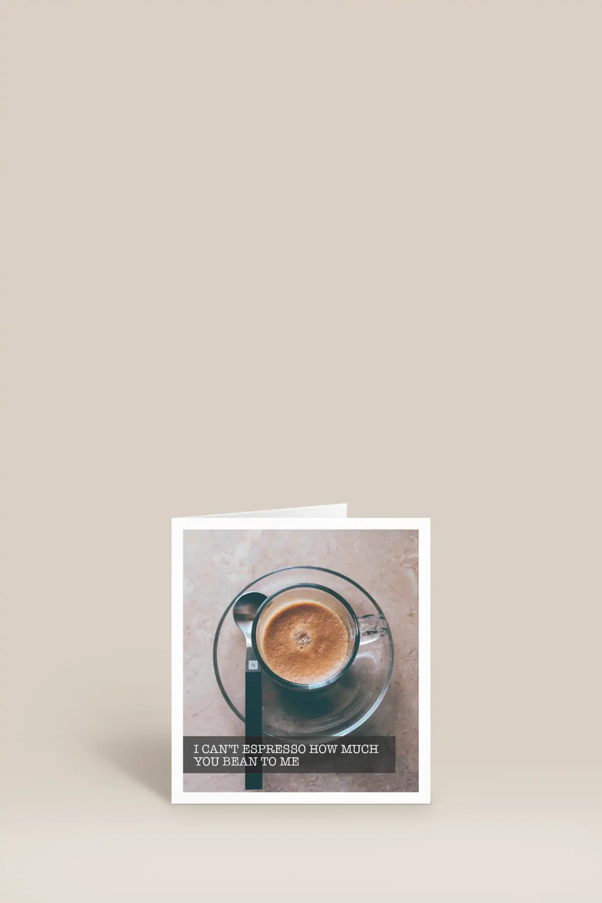 I can't espresso