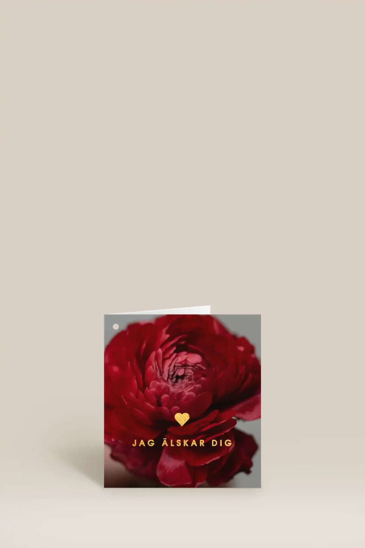 Jag älskar dig röd blomma