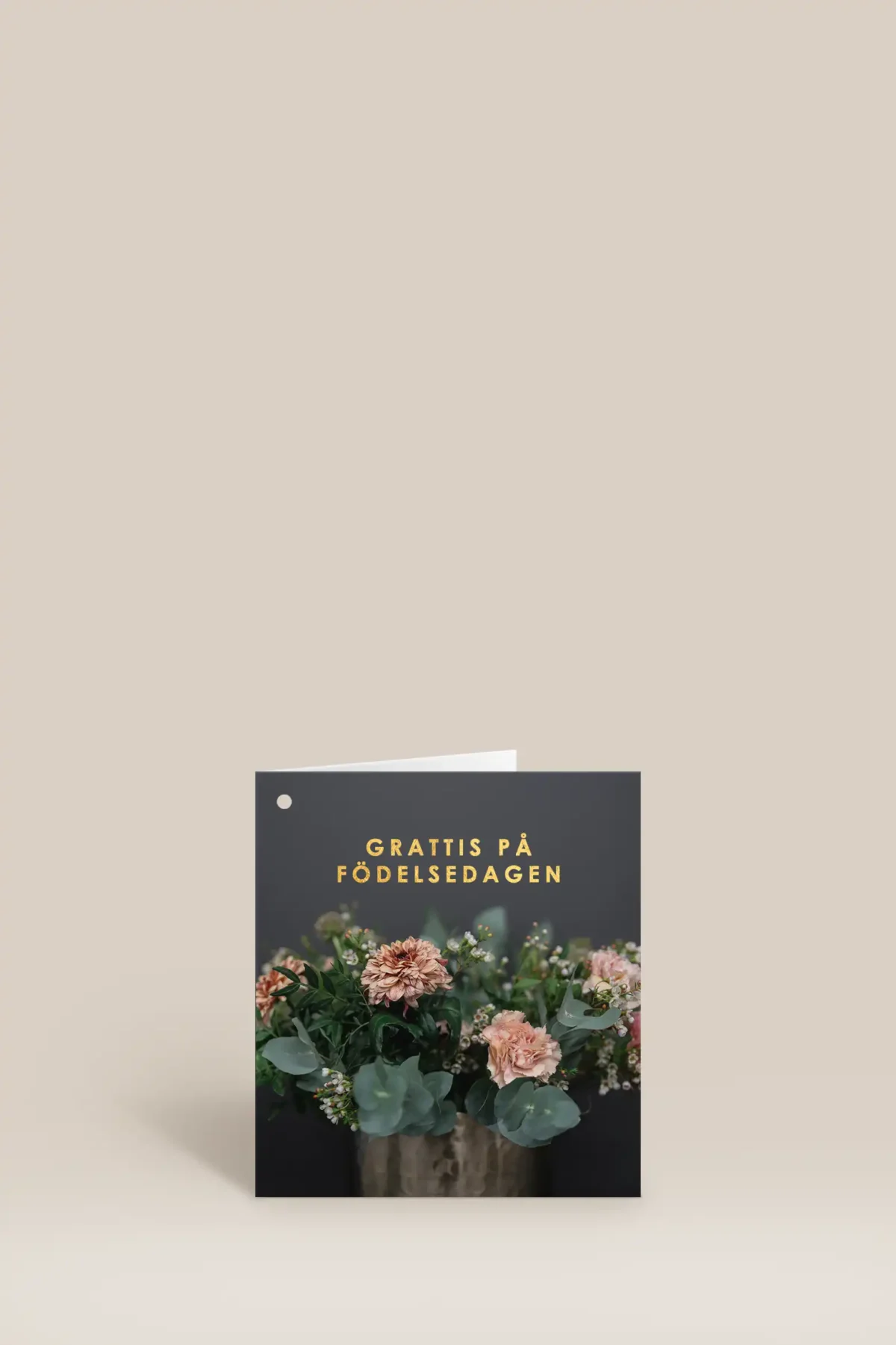 Grattis på födelsedagen guld bukett