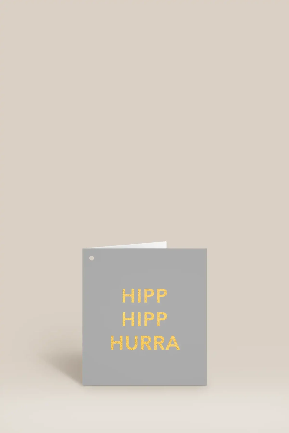 Hipp hipp hurra guld & grå