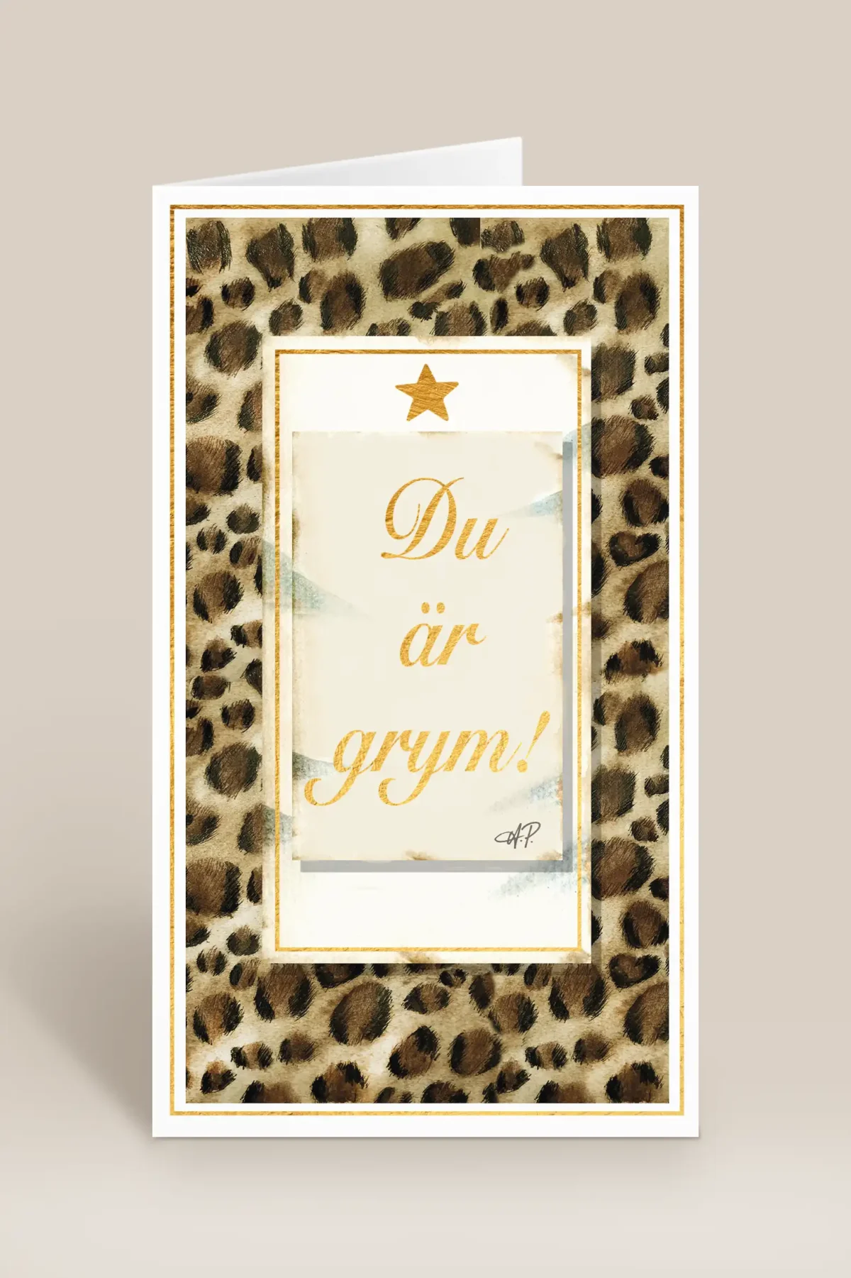 Du är grym leopardmönster