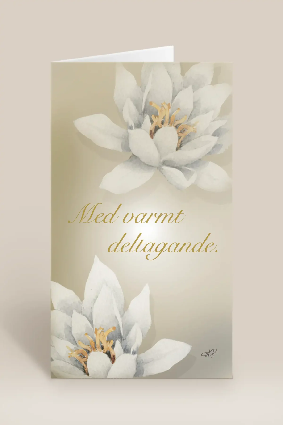 Med varmt deltagande vita blommor
