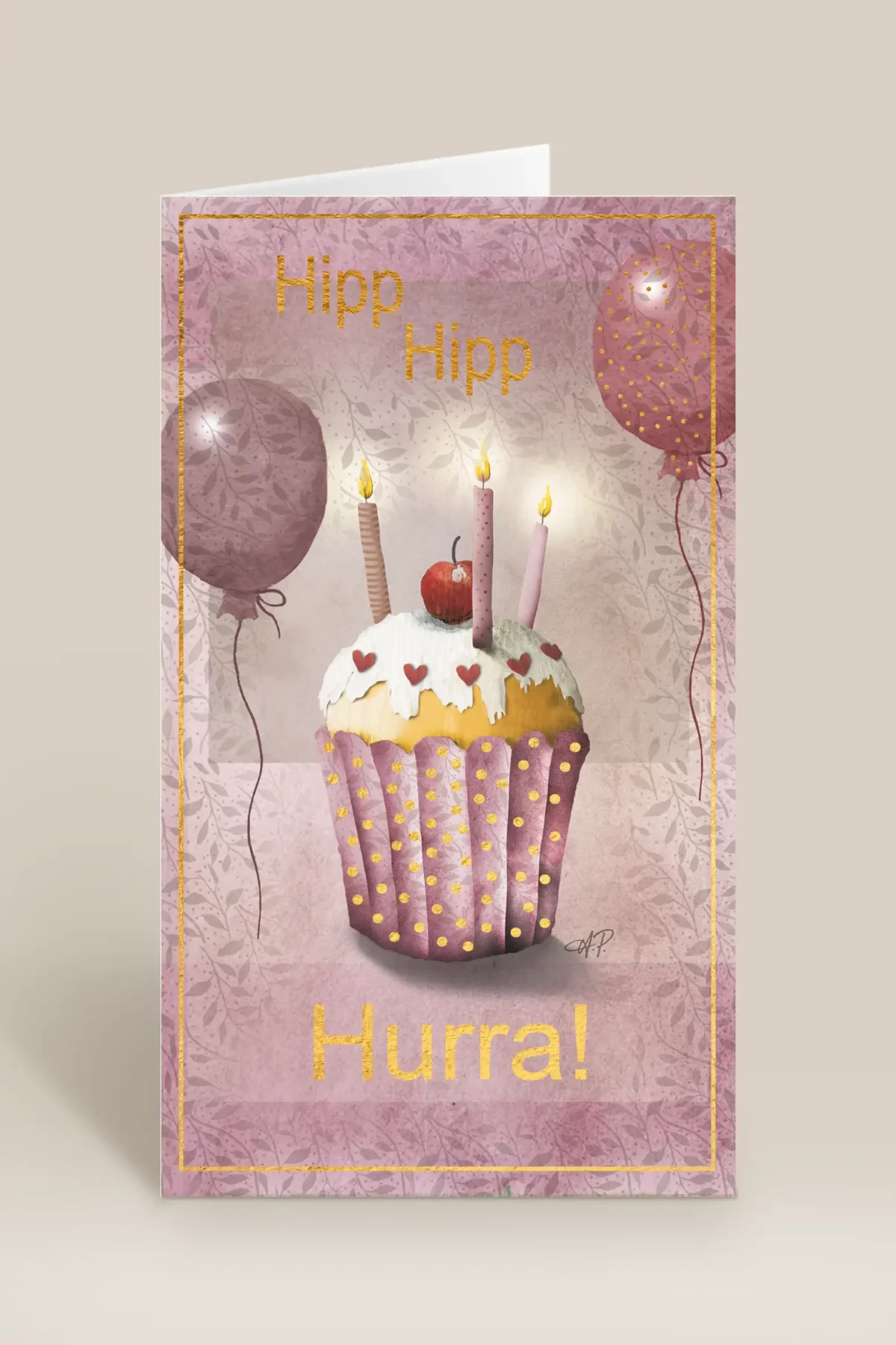 Hipp hipp hurra cupcake & ballonger