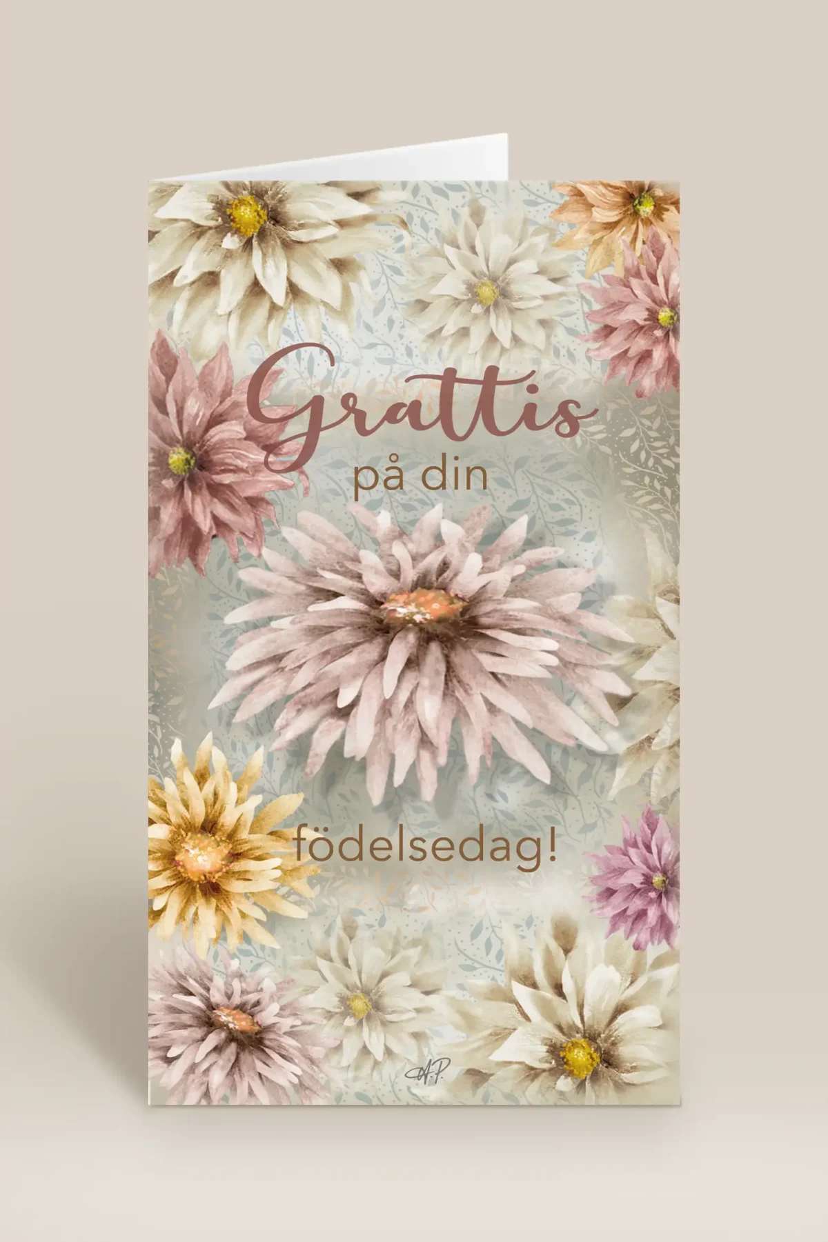 Grattis på din födelsedag blommor
