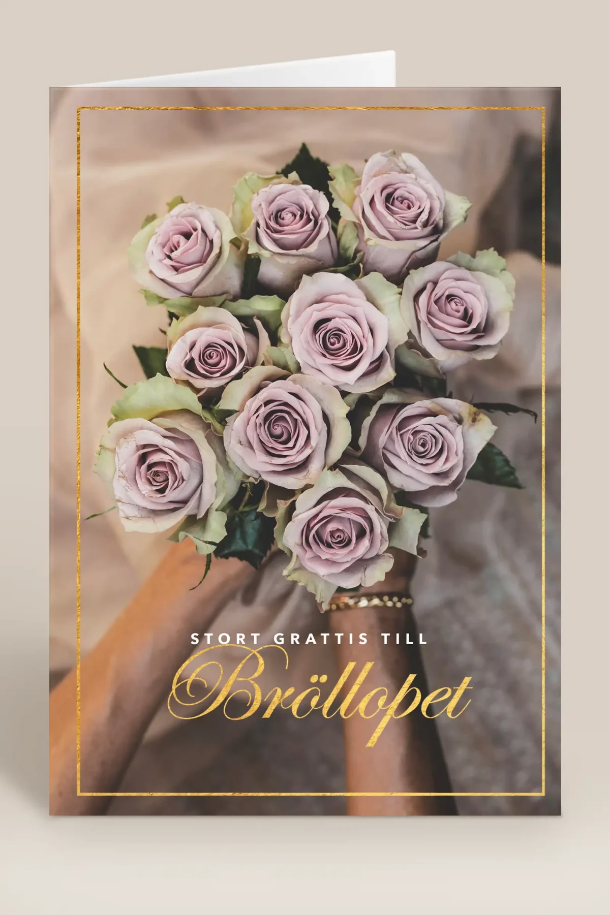 Grattis till bröllopet rosor