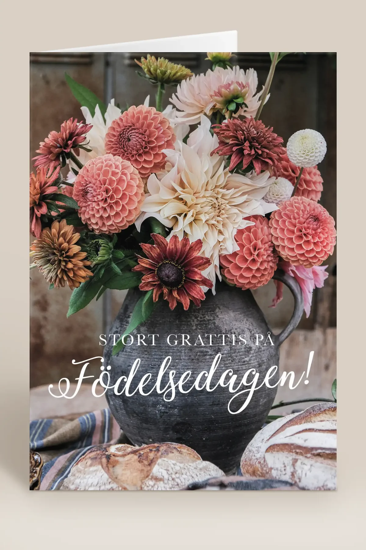 Grattis på födelsedagen dahliabukett