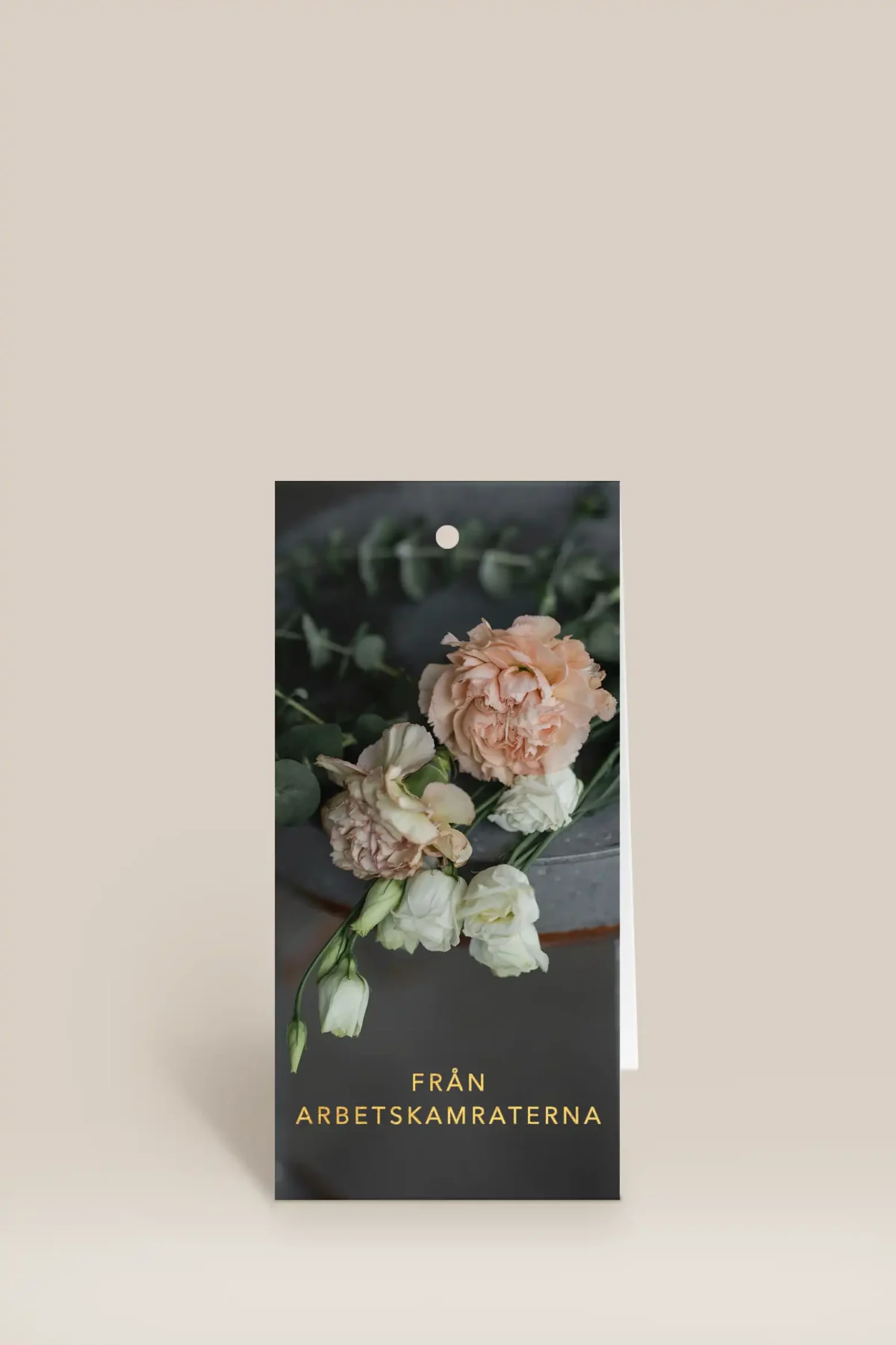 Från arbetskamraterna orange & vita blommor