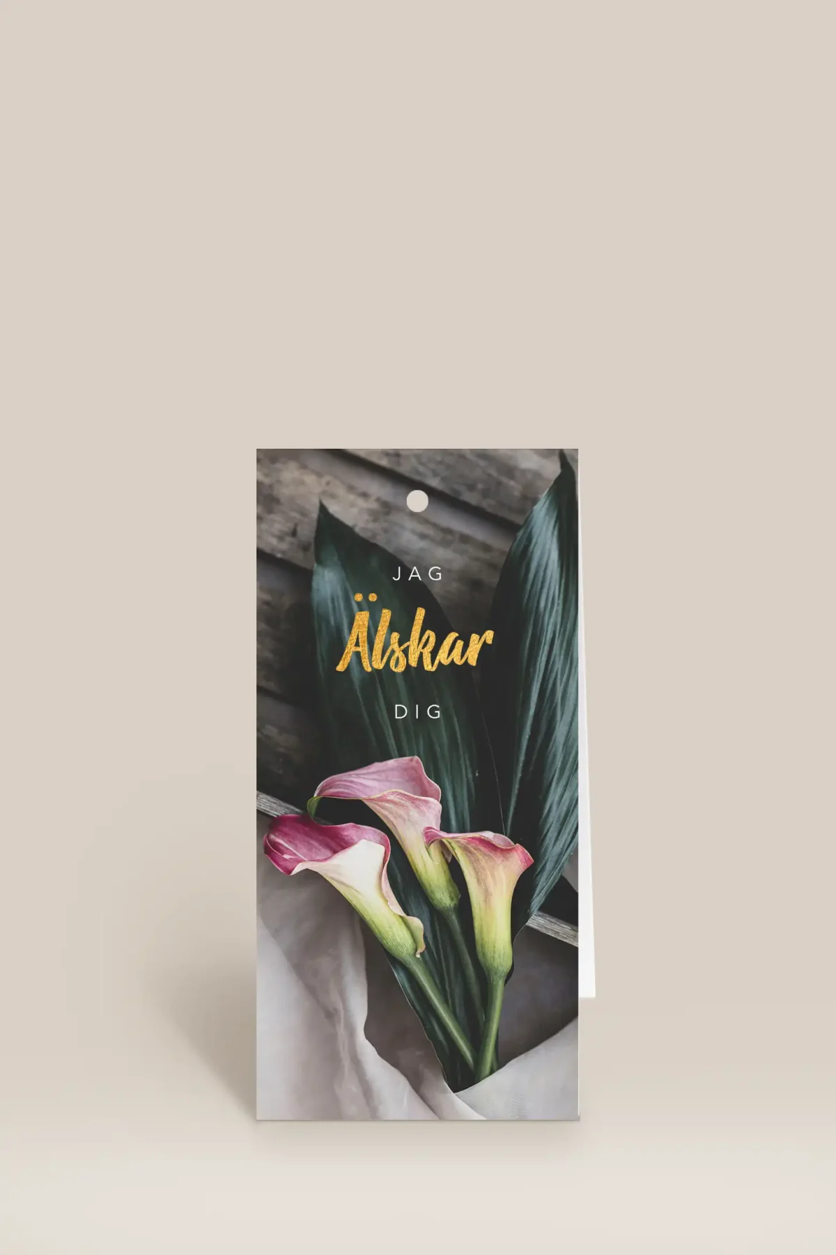 Jag älskar dig rosa blommor
