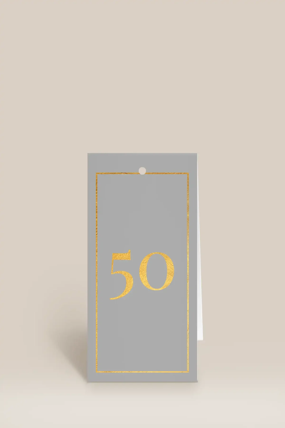 Födelsedag 50 guld & grå