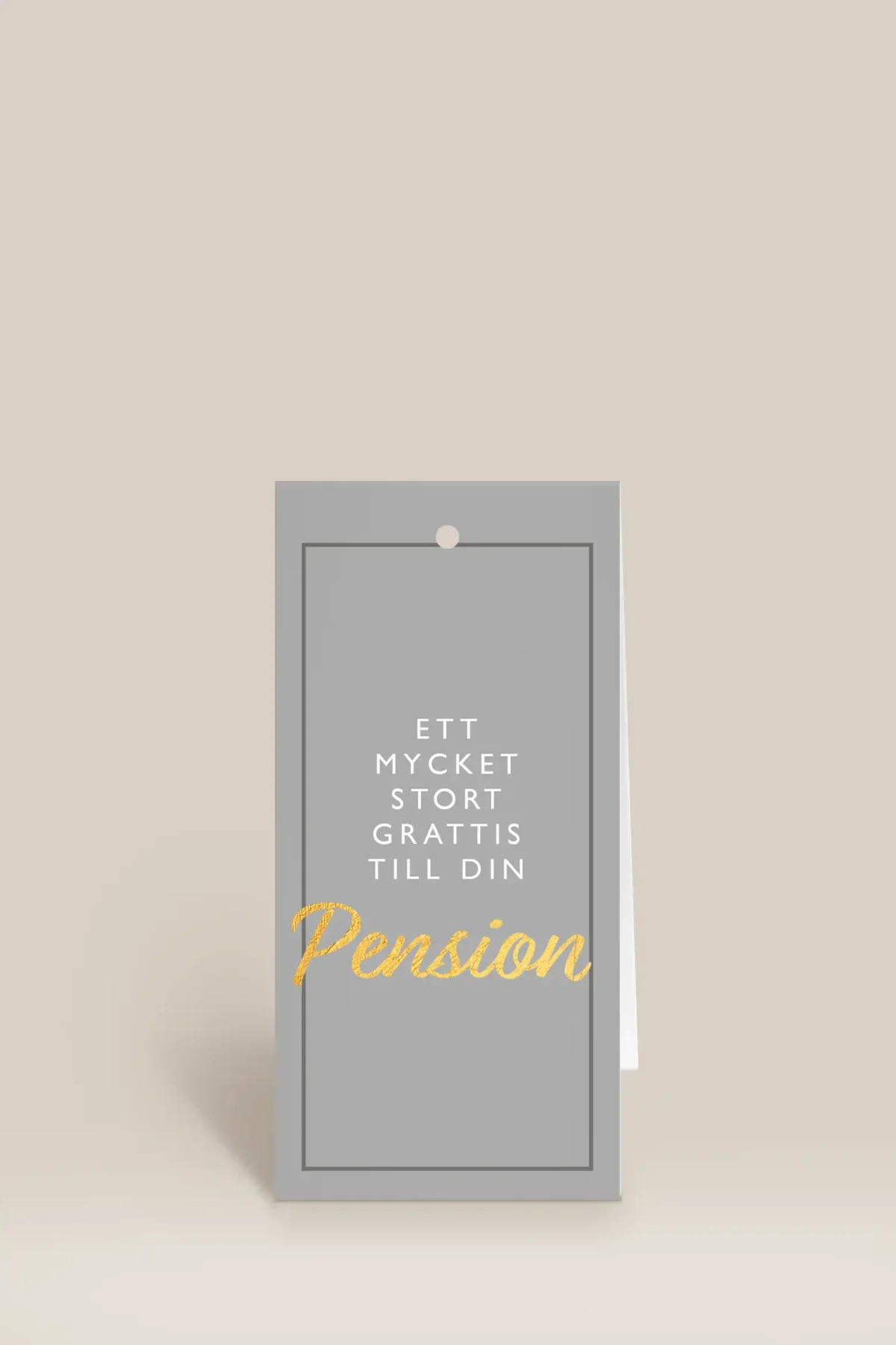 Stort grattis till din pension guld & grå