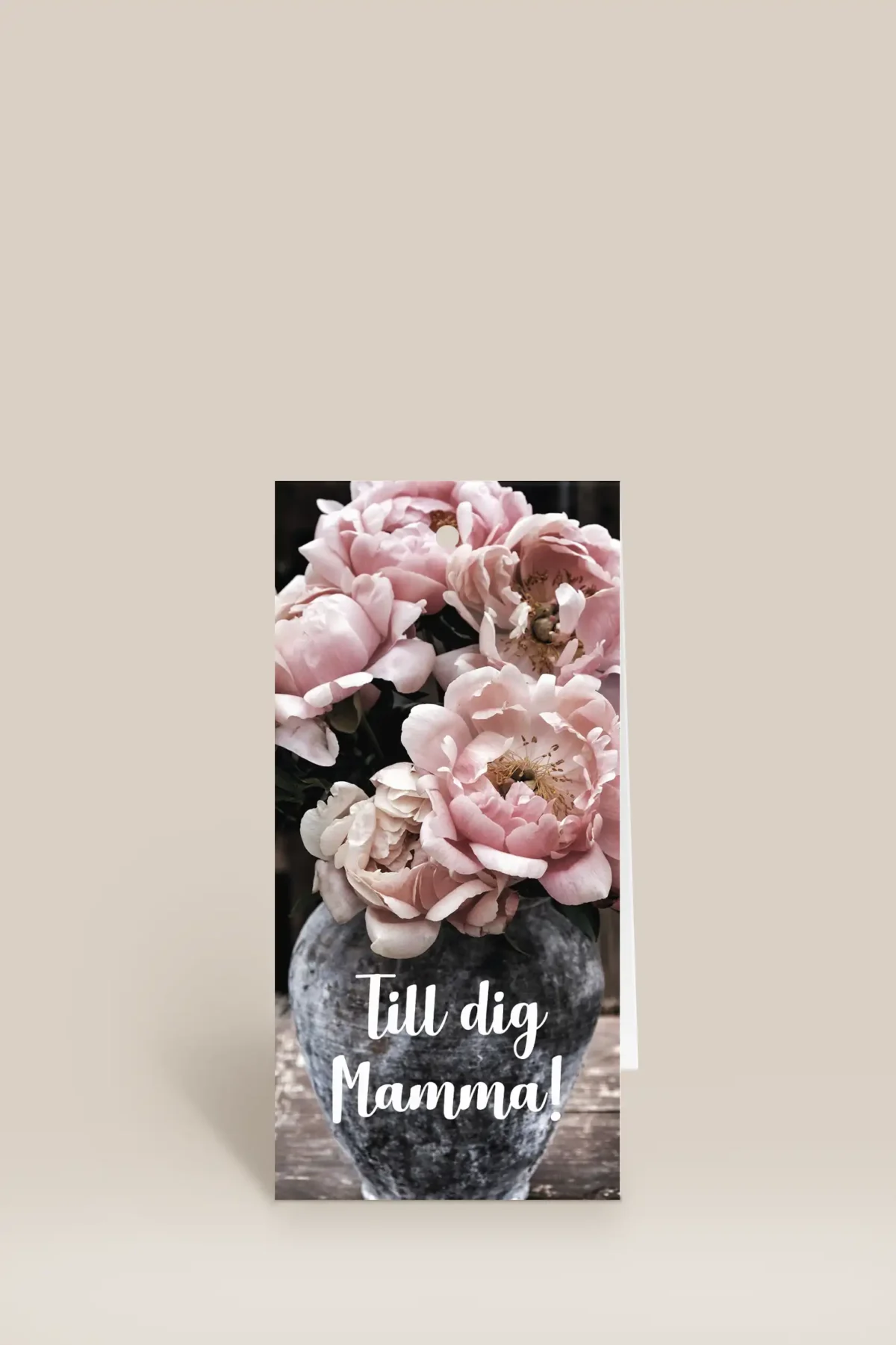 Till dig mamma rosa blommor