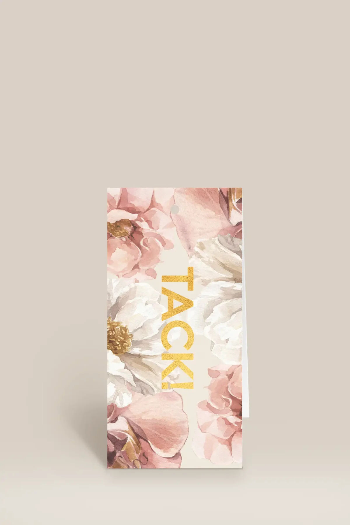 Tack rosa & vita blommor