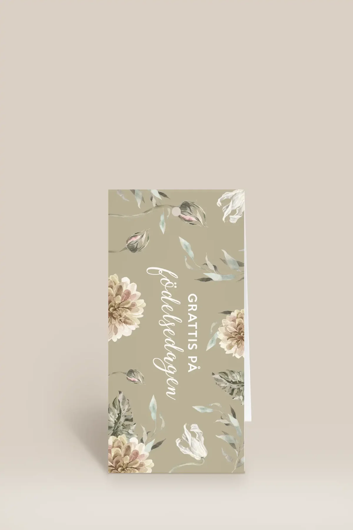Grattis på födelsedagen blommor & knoppar