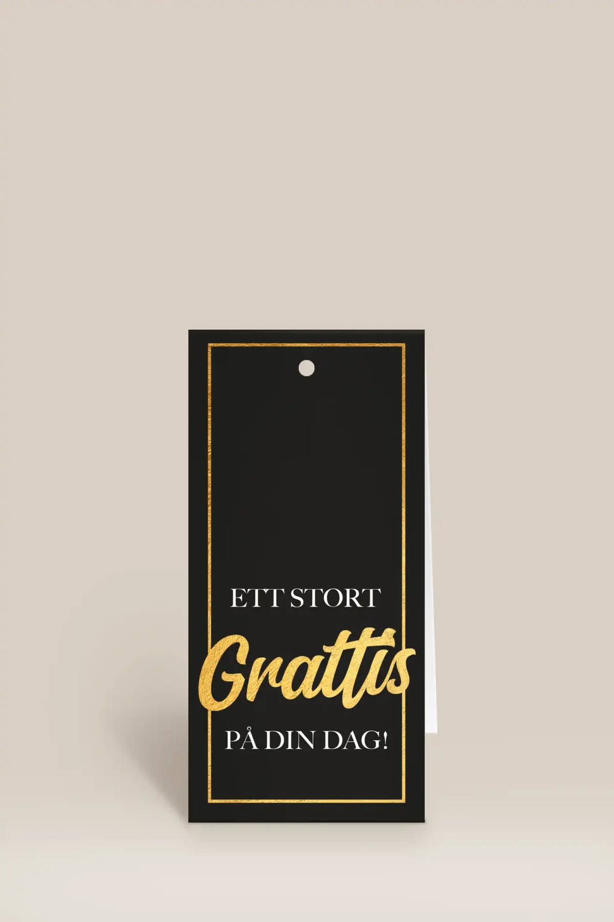 Grattis på din dag guld & svart